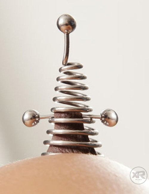 The Spiral Nipple Extender with Barbel - eXtremeRestraints eXtreme Restraints The Spiral Nipple Extender with Barbel - eXtremeRestraints eXtreme Restraints