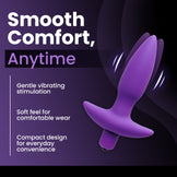 Aria Vibrating Silicone Butt Plug
