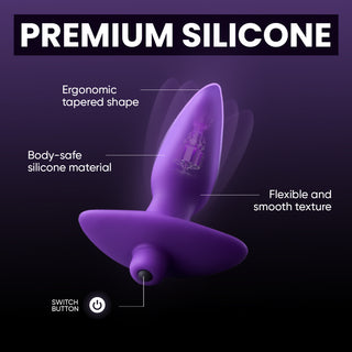 Aria Vibrating Silicone Butt Plug