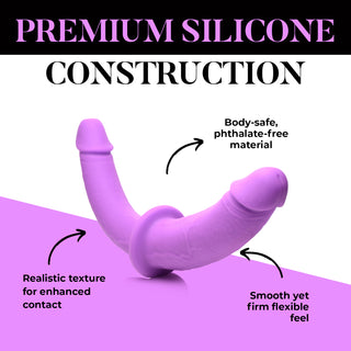 Silicone Double Dildo with Harness