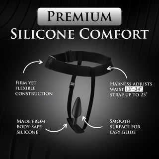 Bum-Tastic Trainer Set Silicone 3 Piece Anal Plug Set with Harness