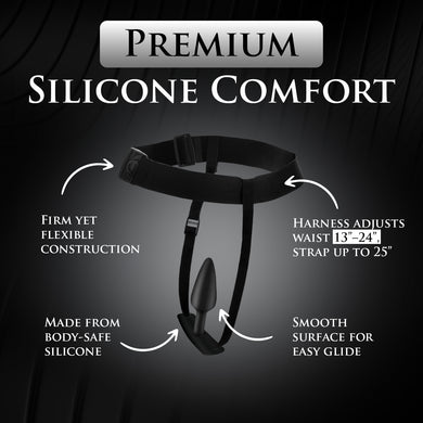 Bum-Tastic Trainer Set Silicone 3 Piece Anal Plug Set with Harness