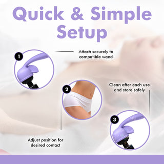 Fluttering Kiss Silicone Dual Stimulator Attachment