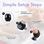 Strap Cap Wand Harness for Dildos