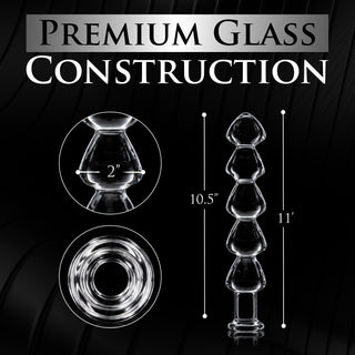 Drops Anal Link Glass Dildo