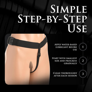 Bum-Tastic Trainer Set Silicone 3 Piece Anal Plug Set with Harness