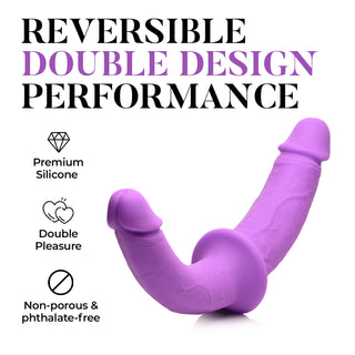 Silicone Double Dildo with Harness