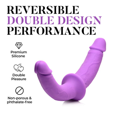 Silicone Double Dildo with Harness