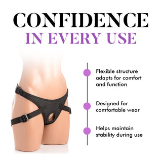 Silicone Double Dildo with Harness