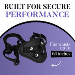 Brazen 8 inch Silicone Dildo with Harness