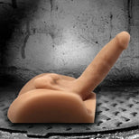 2 Way Grunt double-ended stroker dildo side profile with lifelike ass and 7 inch dong