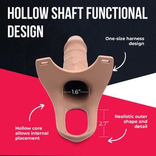 Hollow Silicone Dildo Strap-on