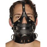 Strict Leather Premium Muzzle with Blindfold and Gags