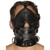 Strict Leather Premium Muzzle with Blindfold and Gags