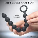 Pathicus 9-Bulb Silicone Anal Beads