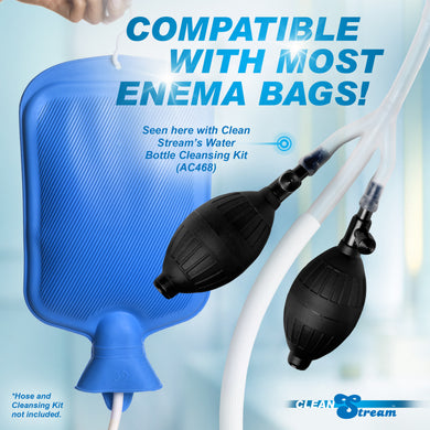 Silicone Inflatable Double Bulb Enema System