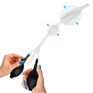 Silicone Inflatable Double Bulb Enema System