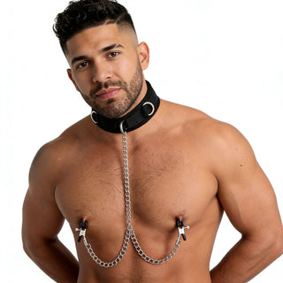 Submission Collar and Nipple Clamps