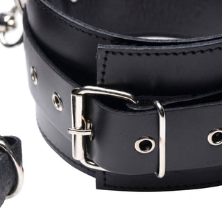 Premium Leather Thigh Harness with Wrist Cuffs