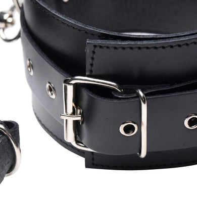 Premium Leather Thigh Harness with Wrist Cuffs