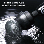 Black Vibra Cup Wand Attachment