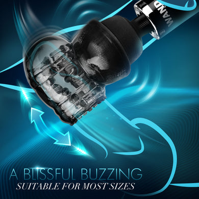 Black Vibra Cup Wand Attachment