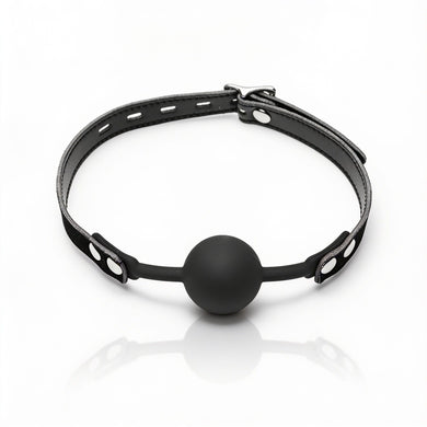 Premium Hush Locking Silicone Ball Gag