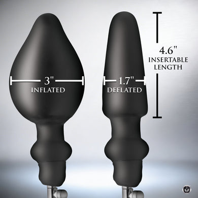 Expander Inflatable Anal Plug with Removable Pump