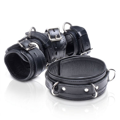 Black Leather Premium Bondage Kit