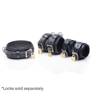 Black Leather Premium Bondage Kit
