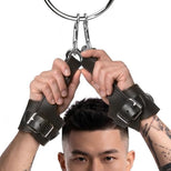Suspension Set with Ring and Fur-Lined Cuffs