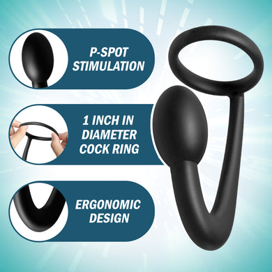 Explorer Silicone Cock Ring and Prostate Plug