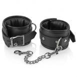 Locking Padded Wrist Cuffs with Chain