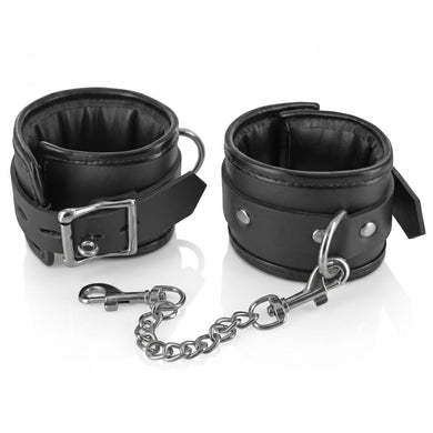 Locking Padded Wrist Cuffs with Chain