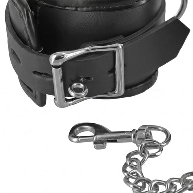 Locking Padded Wrist Cuffs with Chain