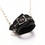 Fur Lined Nubuck Leather Suspension Cuffs with Grip