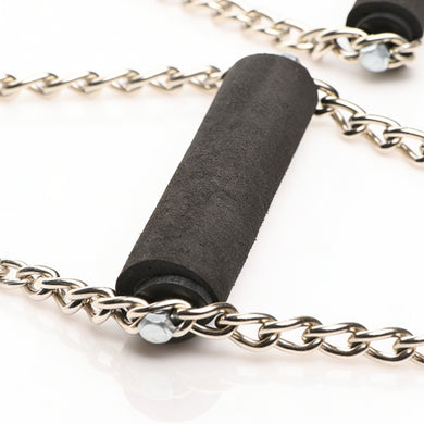 Fur Lined Nubuck Leather Suspension Cuffs with Grip