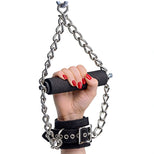 Fur Lined Nubuck Leather Suspension Cuffs with Grip