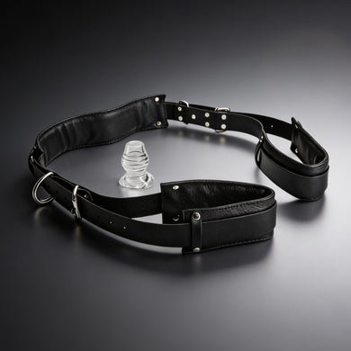 Spread Me Open Thigh Harness with Hollow Anal Plug
