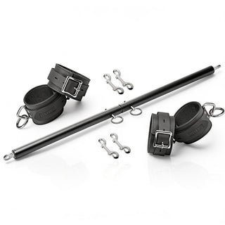 Black Doggy Style Spreader Bar Kit with Cuffs