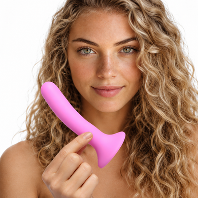 Small Pink Silicone Strap-On Dildo