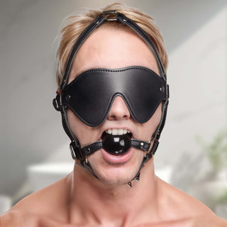 Blindfold Harness and Ball Gag