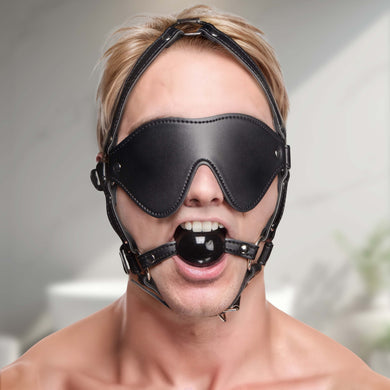 Blindfold Harness and Ball Gag