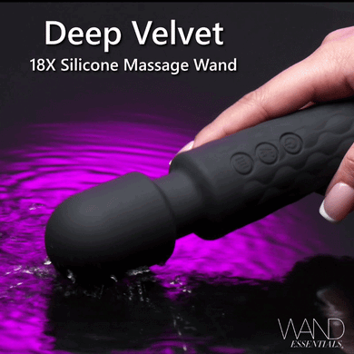 Deep Velvet 18x Silicone Massage Wand