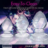 3 Piece Glass Anal Plug Kit