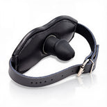 Leather Padded Silicone Penis Mouth Gag
