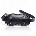 Leather Padded Silicone Penis Mouth Gag