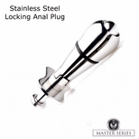 Stainless Steel Locking Anal Plug