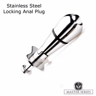 Stainless Steel Locking Anal Plug