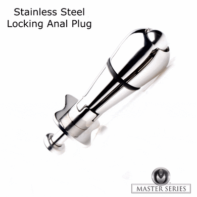 Stainless Steel Locking Anal Plug